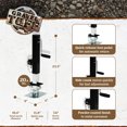 thumbnail image 3 of Gravel Tuff GTF-20TMSWP Heavy Duty Tube Mount Speed Jack, 2,000 Lb Capacity, 3 of 8