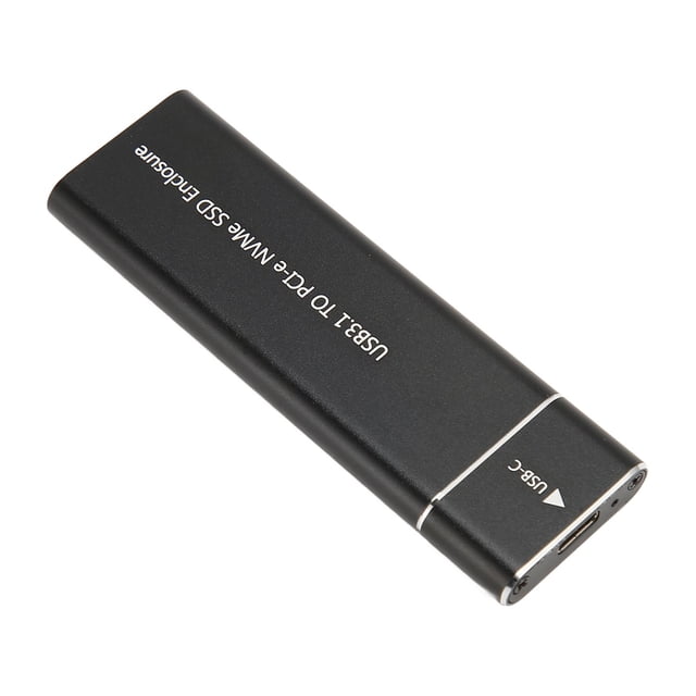 NVMe M.2 SSD Enclosure, 10Gbps USB 3.1 Type C, Aluminum Shell, JMS583 Chip, for 7 / 8 / 8.1 / 10 / Linux / OS X, M.2 2230 / 2242 / 2260 / 2280 SSD, UASP