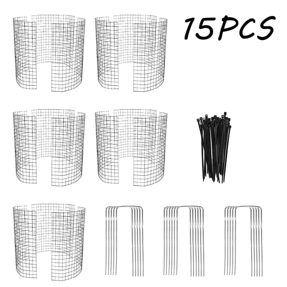 Yunuuuoa Iron Tree Protector Mesh Panel Garden Plant Guard Barrier Fence Support Netting for Outdoor Gardening Landscaping Tool Accessories