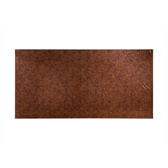 Fasade Alphabet Moonstone Copper Wall Panel 4' x 8'
