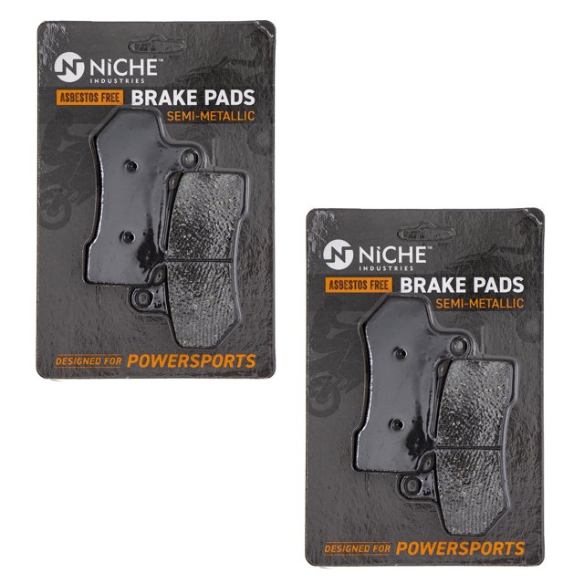 Niche Brake Pad for Harley-Davidson V-Rod Semi-Metallic Motorcycle 2 Pack 519-KPA2423D