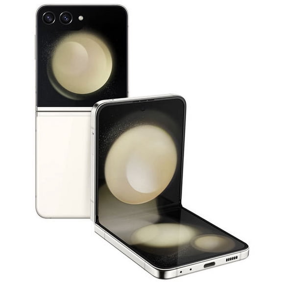 Restored Samsung Galaxy Z Flip5 256GB 6.7 inch Dynamic AMOLED 2X Foldable Display 5G Cream Unlocked - Refurbished Fair