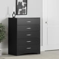 thumbnail image 1 of South Shore Step One 5-Drawer Chest for Adult, in Pure Black, 1 of 12