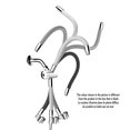 thumbnail image 2 of The akuaplus® -  5 settings Hand Shower and shower head Kit with  360 degree flexible Arm ., 2 of 5