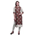 thumbnail image 1 of Bimba PrintedKurtiSummer Wear Kurta Straight Tunic Dresses For Women, 1 of 6