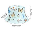 thumbnail image 2 of Birdeem Summer Sun Protection Fashion Butterfly Print Outdoor Sun-Hat Fisherman Bucket Hat Cap, 2 of 6