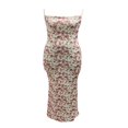 thumbnail image 4 of Robe Longue Maxi Sans Manches à Bretelles Spaghetti Découpée à Imprimé Floral pour Femmes, 4 of 7