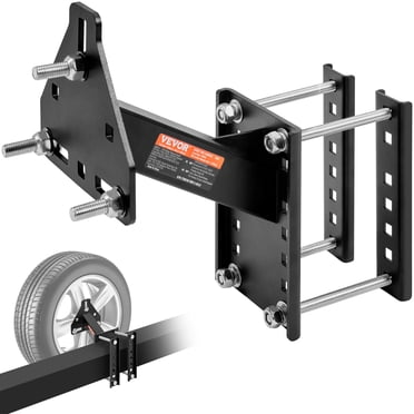 VEVOR Porte-Pneu de Rechange, Support de Pneu de Rechange pour Remorque, Capacité de 160 Lb, Accessoires pour Remorque Utilitaire Convenant à la Plupart des Roues à Écrous 4 & 5 & 6 & 8 sur 4 Pouces, 4.25 Pouces, 4.5 Pouces, 4.75 Pouces, 5 Pouces, 5.5 Pouces, 6 Pouces, 6.5 Pouces Motifs de Boulons