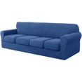 thumbnail image 1 of CHUN YI Sofa Cover with Separate Cushion Slipcover Stretch Checks, 1 of 7