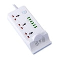 thumbnail image 1 of Multi Usb Port Us Standard 110V Two Pin/Three Pin Plug Multifunctional Socket with 6 Usb Ports and Wireless Charging Plugs with Usb Ports, 1 of 8