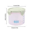 thumbnail image 3 of fheaev With Graduated Round Storage Jars Sealing Jars Plastic Kitchen With Lids Snack Jars Grains Storage Jars Storage Jars Yoghurt Cheese Cake Jars, 3 of 6