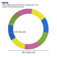 thumbnail image 3 of Soozier Coussin de Ressort pour Trampoline 8 Pi, Imperméable, Multicolore, 3 of 10