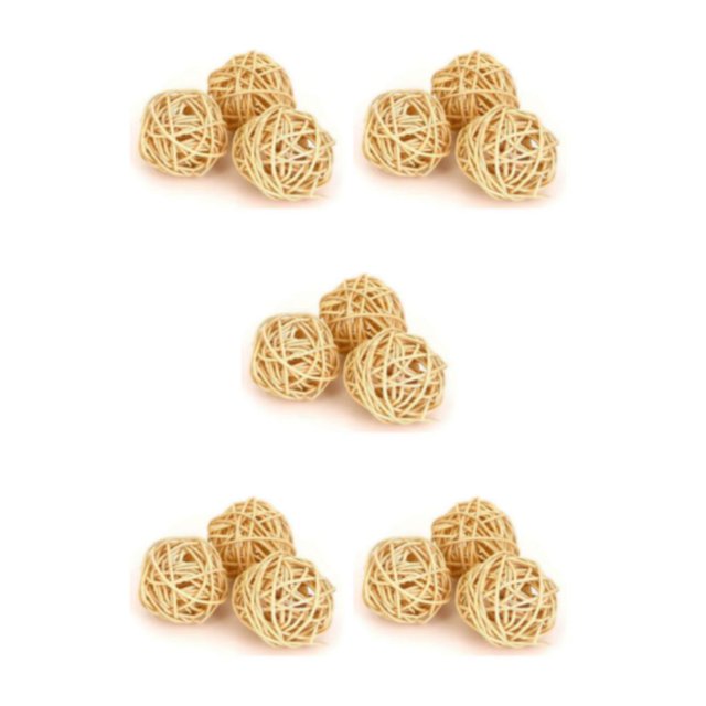 mmirethe 3pcs Nature Rattan Ball Nature S Beauty Into Living Space Wide Applications 5Set