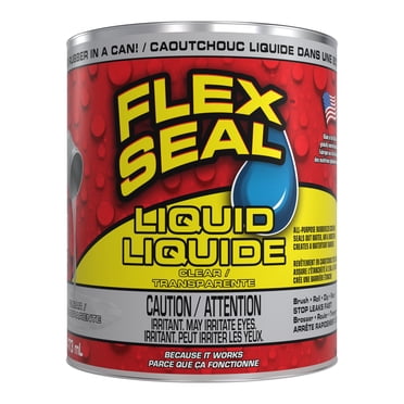Flex Seal Liquid, Rubber Sealant Coating, Clear, 16-oz