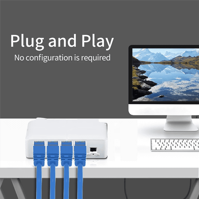 2 Pcs 4 Ports 1 à 3 Ports Extendeur PoE Passif Cascadable IEEE802.3Af 100Mbs pour Transmission IP Répéteur Interrupteur NVR IP, 2 x Extendeur Réseau, Blanc