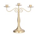 thumbnail image 2 of Candlestick Stand, European Style Simple Candle Holders Gold Decorative Iron  For Christmas For Home, 2 of 8