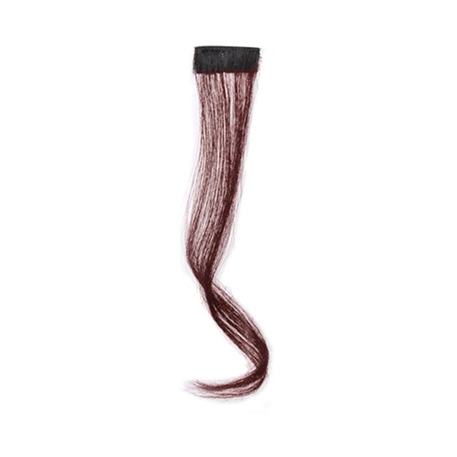 RYGRZJ Hair Extensions Straight Highlight Hairpieces Fake Streak Curls~
