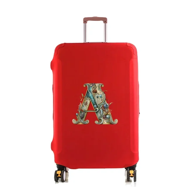 Luggage Dust Cover Pull-rod Case Protector Reusable for Washable 18-32inch Graphi Letter Printed Pattern Travel Accessories 8Graphic Letter A S