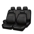 thumbnail image 1 of Universal Car Seat Cover Set PU Leather Vehicle Cushion Full Surrounded Protector, 1 of 5