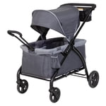 Baby Trend Tour™ LTE 2-in-1 Roulette Wagon avec sièges intégrés pour 2 Canopée à cliquet extra-large avec visières étendues -Recommandé pour 6 mois et plus -Max Poids 45 lbs par siège