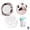 B, variant on SharkTRUE Contact Lens Case with Cleaner Washer, Travel Size Cute Colored Contact Lenses Applicator Removal Tool Kit with Mirror Solution Bottle for Daily Outdoor