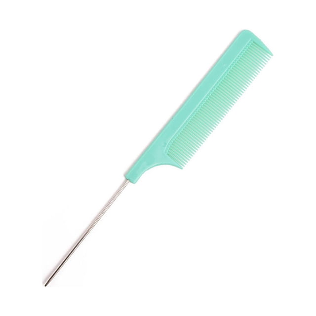 Tail Comb Plastic Portable Different Colors New-style Bright Exquisite Appearance Easy Installment Long Service Life Hair Picks Lake Green
