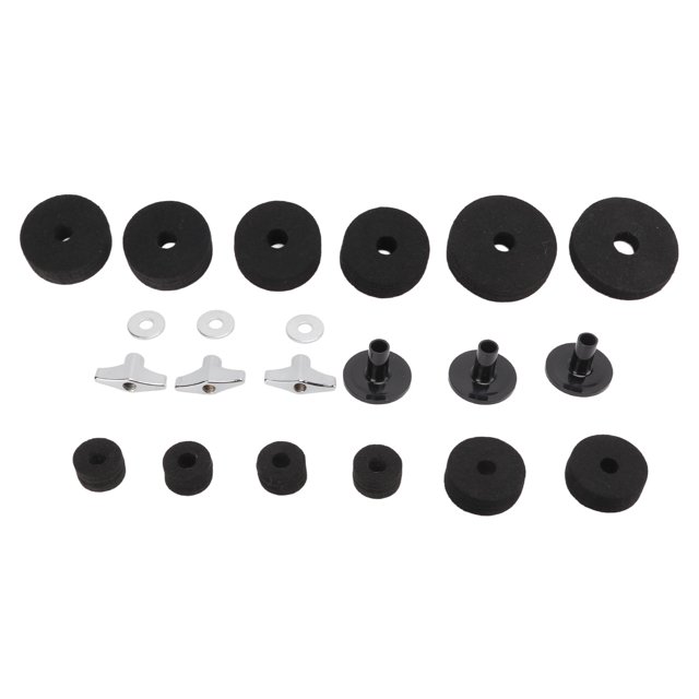 Drum Cymbal Felt Pad Drum Felt Pad 21Pcs Drum Cymbal Felt Pad Non Slip Instrument Accessory Replacement Part Set Kit