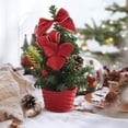 thumbnail image 3 of Pvc Christmas Tree Mini Christmas Tree Desktop Ornament PVC 20x10cm Multicolor Holiday Decoration for Home,Red 1Pcs JASKFLY, 3 of 6
