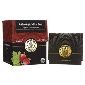 Organic Ashwagandha Root Thé - Kosher, sans caféine, sans OGM - 18 Sacs à thé sans bouffées
