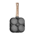 thumbnail image 2 of Dvkptbk Omelette Pan 4-Hole Omelet Pan for Burger Eggs Ham Pancake Maker Frying Pans Creative (Second Use Fund for Back Cover) Omelette Pan, 2 of 9