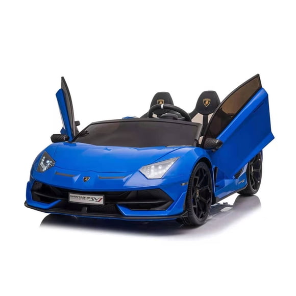 Voltz Toys 2-Seater Lamborghini Aventador SVJ 12V Electric Ride-On Car for Kids with Parental Remote Control