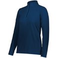 thumbnail image 1 of Augusta Sportswear Women's Standard Ladies Micro-Lite Fleece 1/4 Zip Pullover, Navy, X-Small, 1 of 1