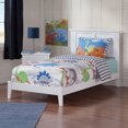thumbnail image 1 of Madison Lit Simple en Bois Massif avec Sommier, Blanc, 1 of 5