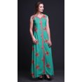 thumbnail image 3 of Bimba Robe Longue Décontractée d'Été Sans Manches à Fente avant Imprimée à Fleurs pour Femmes - Medium, 3 of 5