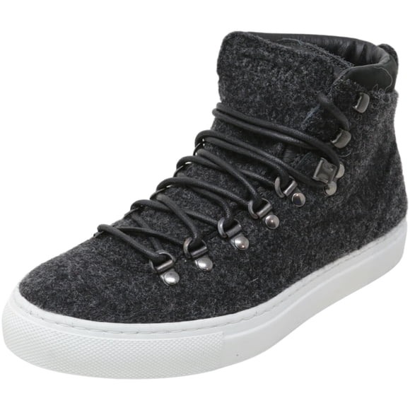 Diemme Men's Marostica Mid Charcoal High-Top Wood Sneaker - 4 M