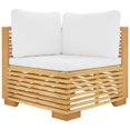 thumbnail image 3 of vidaXL 4 Piece Garden Lounge Set with Cushions Solid Teak Wood, 3 of 5