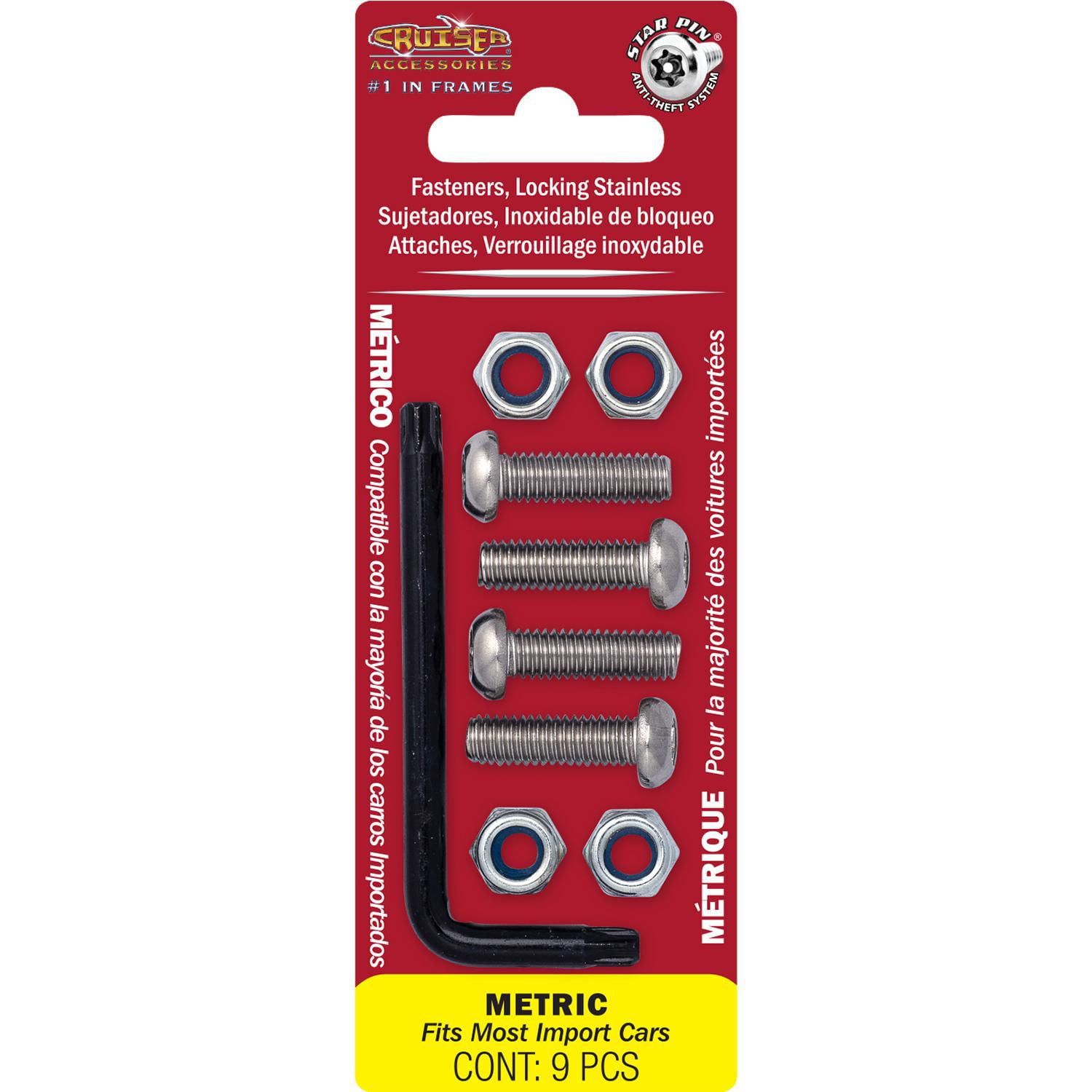 Cruiser Accessories Locking Fasteners, Metric Star Pin