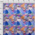 thumbnail image 3 of oneOone Cotton Silk Blue Fabric Tropical Fruits Craft Projects Decor Fabric Printed By The Yard 42 Inch Wide, 3 of 4