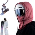 thumbnail image 1 of Capuche Imperméable Doublée en Polaire, Masques de Ski Multifonctionnels 3-en-1 pour Cyclisme Ski, 1 of 8