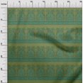thumbnail image 2 of oneOone Georgette Viscose Fabric Leaves & Floral Block Printed Fabric 1 Yard 42 Inch Wide, 2 of 4