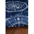thumbnail image 2 of Simon 3' x 5' Washable Accent Rug, Blue and Ivory, 2 of 7