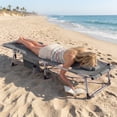 thumbnail image 2 of Costway Outdoor Folding Chaise 4-Position Lounge Chair with Face Hole &Adjustable Footrest Gray, 2 of 10
