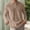 Khaki, variant on Adult Polo Shirt for Men Long Sleeve Button Polo Tees Loose Fit White T Shirt Men