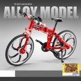 thumbnail image 2 of 1/8 Alloy Mountain Bike Model Simulation Sliding Steering Mtb Bicycle Toys For Children Gifts Collection blue, 2 of 5