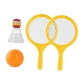 thumbnail image 4 of Children's Badminton Tennis Set with Ball and Badminton Shuttlecock Lightweight Yellow, 4 of 9