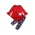 thumbnail image 1 of Faithtur Tenue pour Petites Filles, Hauts à Manches Longues, Pantalons Imprimés, 1 of 7