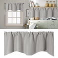 thumbnail image 2 of WIFKLSIIPG Door Curtain Kitchen Shading Window Curtain Solid Color Pocket Fan Shaped Curtain Short Curtain 52 X 18 Inches, 2 of 9