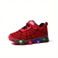 thumbnail image 4 of Boys LED Spider Net Sneakers - Fashionable & Durable Athletic Shoes with Cool Spider Web Design - Lightweight, Breathable & Non-slip for Walking, Running & Training, 4 of 5