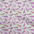 thumbnail image 1 of oneOone Rayon Fuschia Pink Fabric Asian Japanese Koi Fish With Wave Sewing Craft Projects Fabric Prints By Yard 56 Inch Wide, 1 of 4