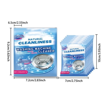 Estbridge Nettoyant pour Laveuse Nettoyeur de Laveuse avec Oxi pour Laveuses à Chargement Frontal et par le Haut Nettoyage en Profondeur Éliminateur de Résidus et d'Odeurs
